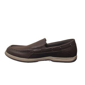 St. John's Bay Mens Oakdale Boat Shoes, Size 10 M, Brown